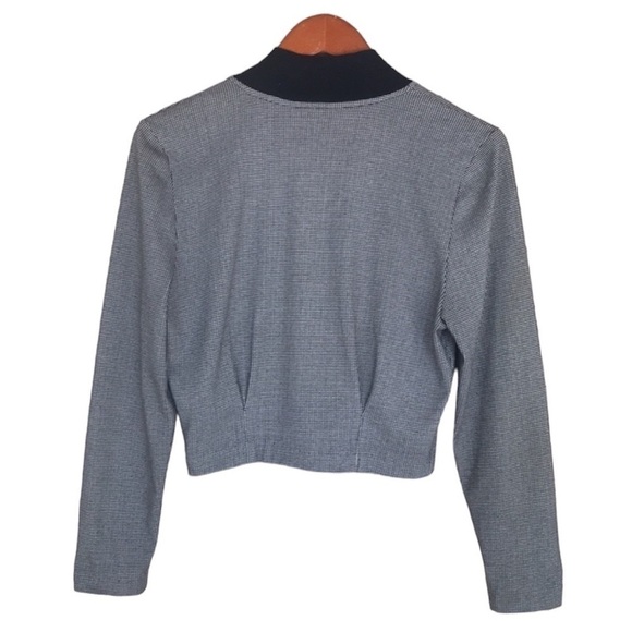 Vintage d’knits, Double Breasted Long Sleeve Cropped Blazer Jacket - Picture 4 of 13